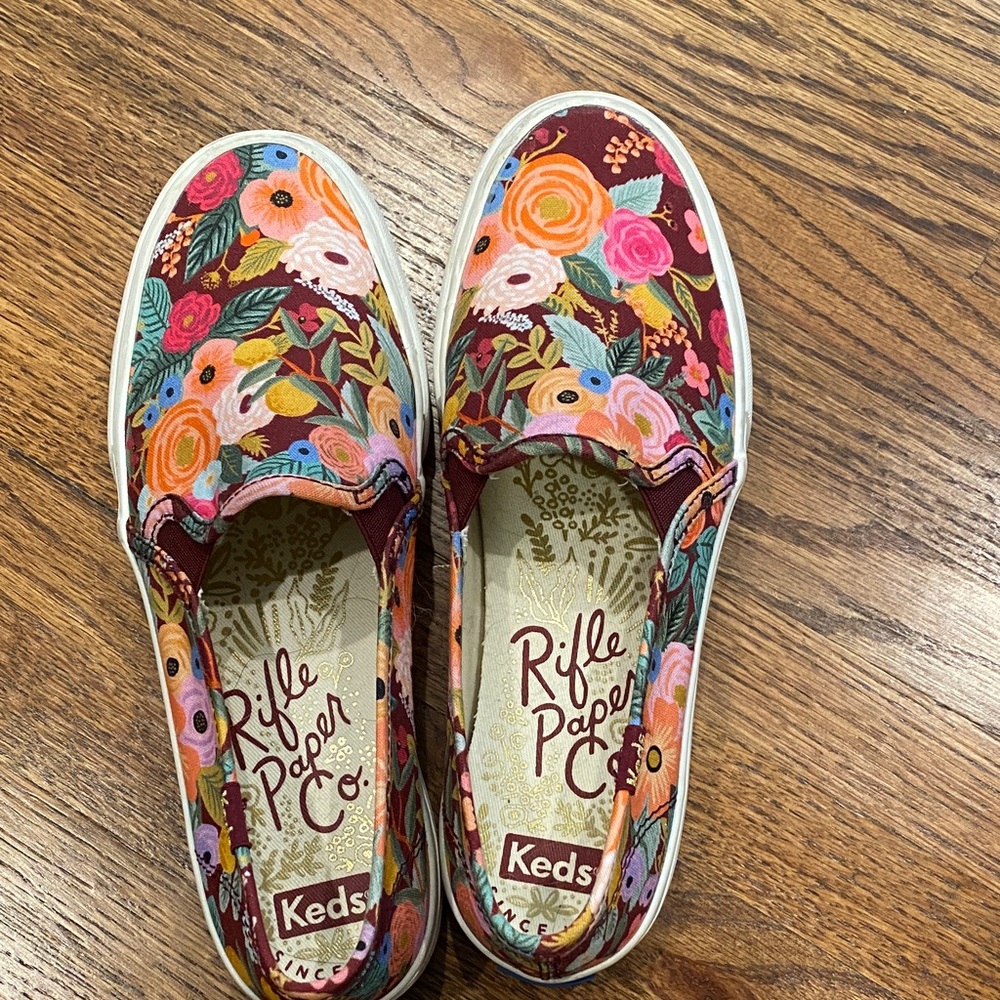 Keds x Rifle Paper Co. Floral Slip-On Shoes - Multicolor